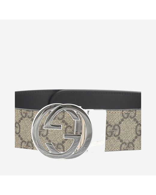 Gucci Black Reversible Belt, Polyurethane for men