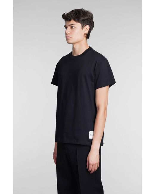 Jil Sander Black T-Shirt 3-Pack for men