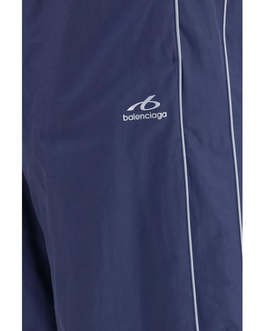 Balenciaga Blue Bodys Tracksuit Pants Cotton; Polyamide for men