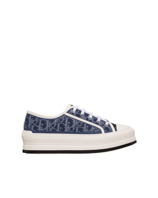 Dior Blue Walk'N' Platform Sneakers