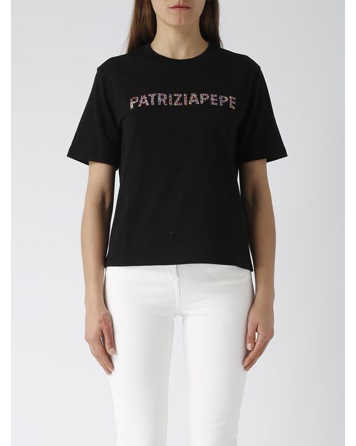 Patrizia Pepe Black T-Shirt T-Shirt