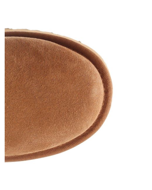 Ugg Brown High Ankle Boot With Platform Scarpe Basse
