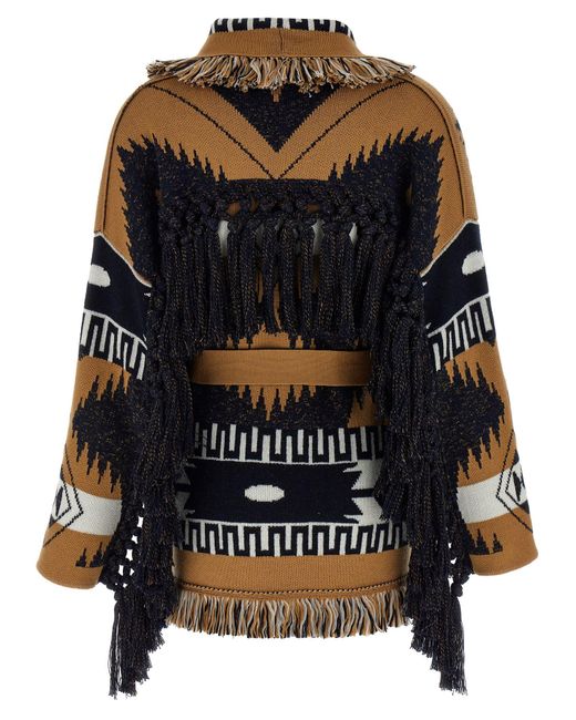 Alanui Black 'African Vibes' Cardigan