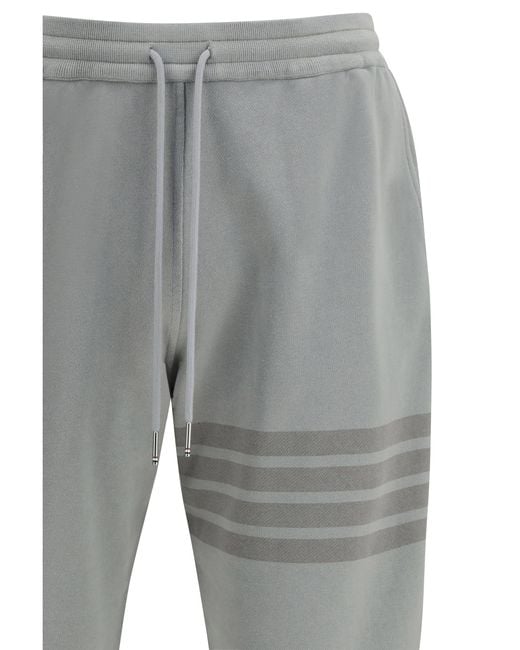 Thom Browne Gray Cotton Sweatpants Pant for men
