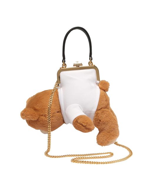Moschino Brown Teddy Bear Peluche Handbag