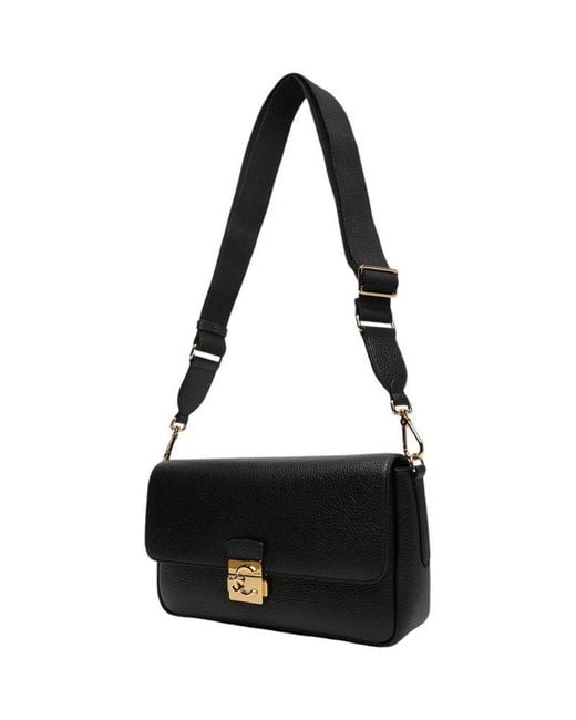 Coccinelle Black Handbag Bovine Leather Bags Handbags
