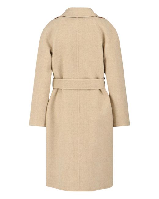 Burberry Natural Jackets Wool