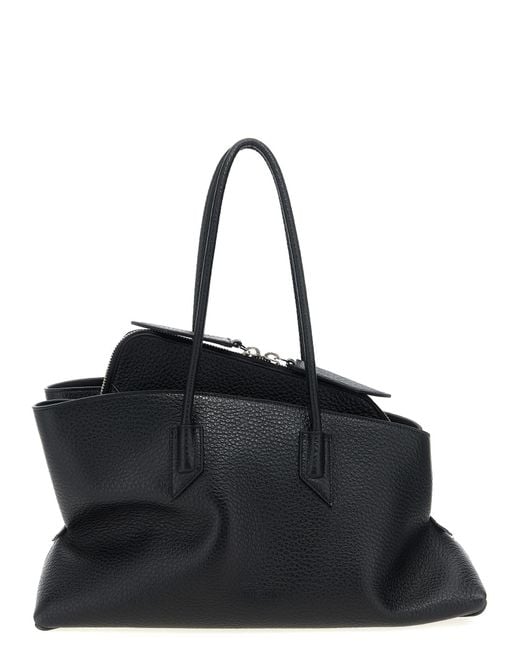 The Attico Black 'La Passeggiata Medium' Shoulder Bag