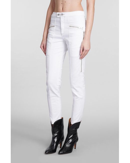 Isabel Marant White Prezi Jeans