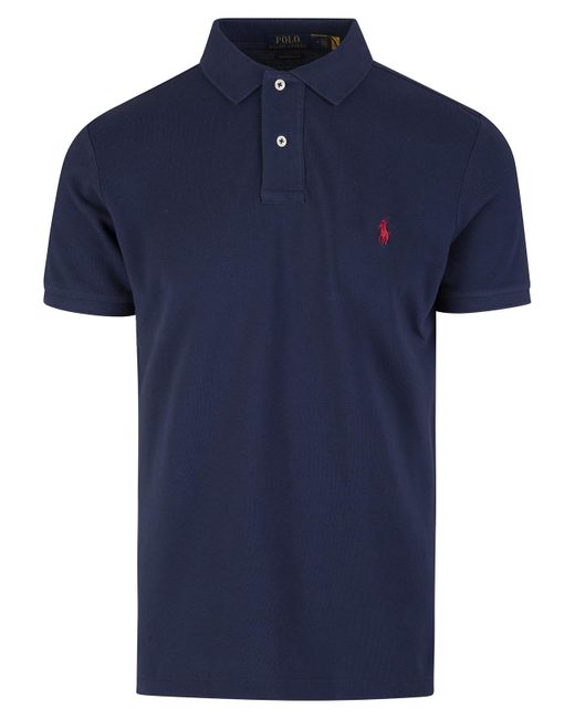 Polo Ralph Lauren Blue Slim-Fit Custom Polo Shirt for men