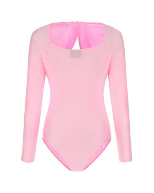Coperni Pink Fluo Lycra Bodysuit