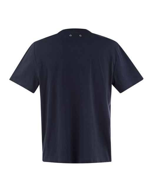 Vilebrequin Blue Cotton T-Shirt With Pocket for men