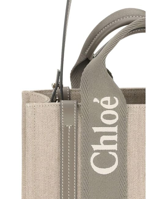 Chloé White Woody Handbag
