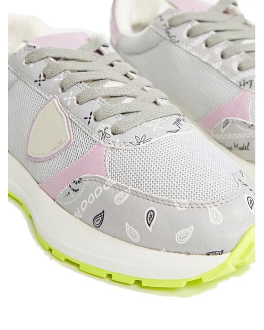 Philippe Model Metallic Antibes Low Paisley Sneakers Shoes