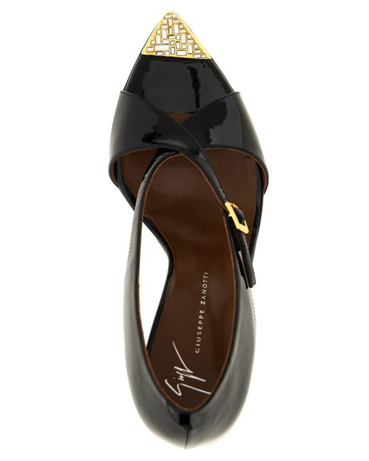Giuseppe Zanotti Black 'Intrigo' Sandals
