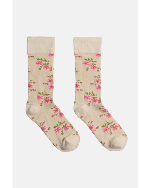 Simone Rocha White Tiny Flower Jacquard Ankle Socks
