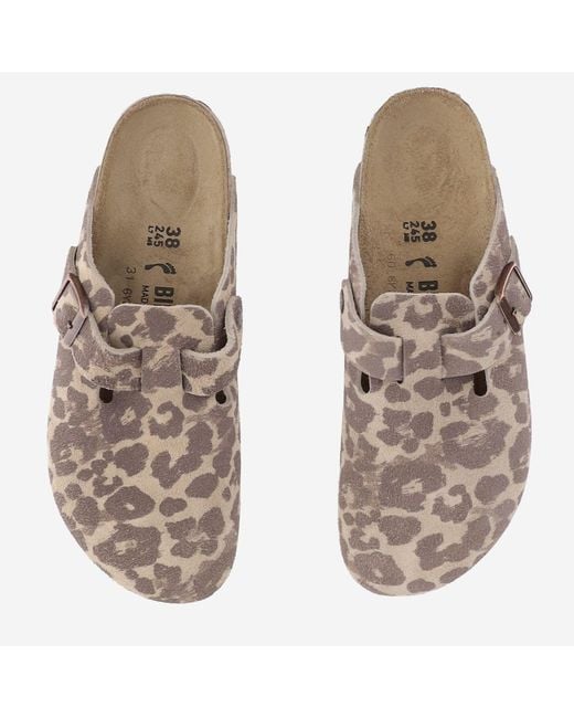 Birkenstock Brown Clogs Boston Suede Leather Sandal