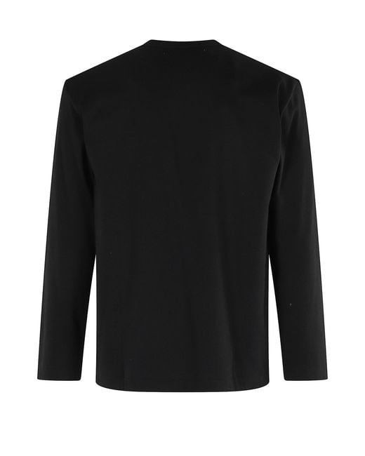 COMME DES GARÇONS PLAY Black Tshirt Emblem for men