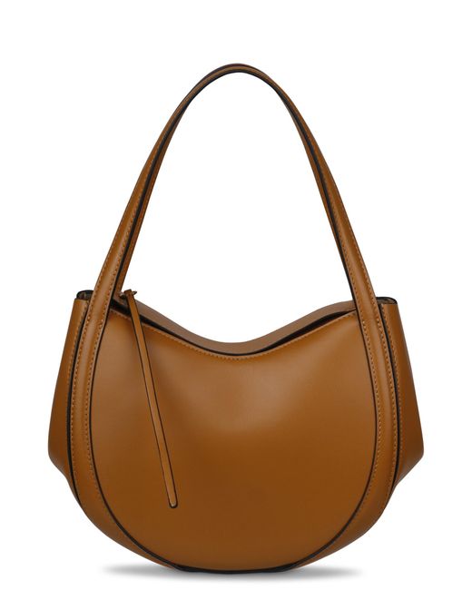 Wandler Brown Lin Leather Shoulder Bag