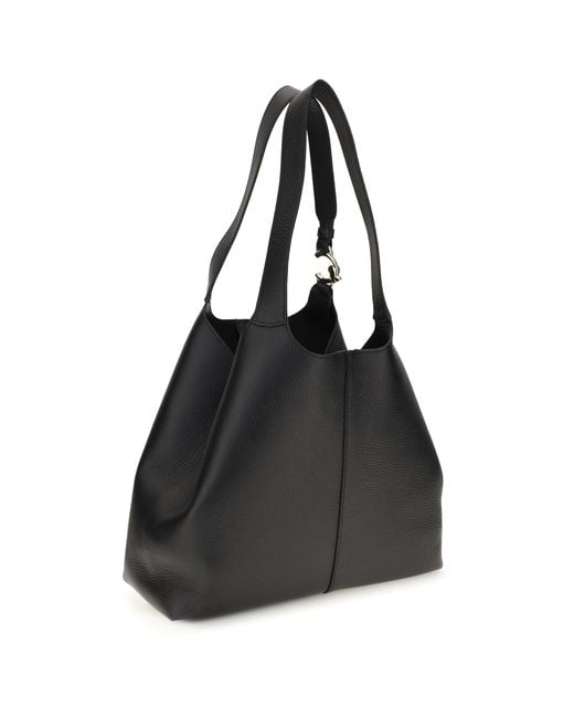 Coccinelle Black Large C-Easy Tote Bag Calf Leather Bos Taurus Shoulder