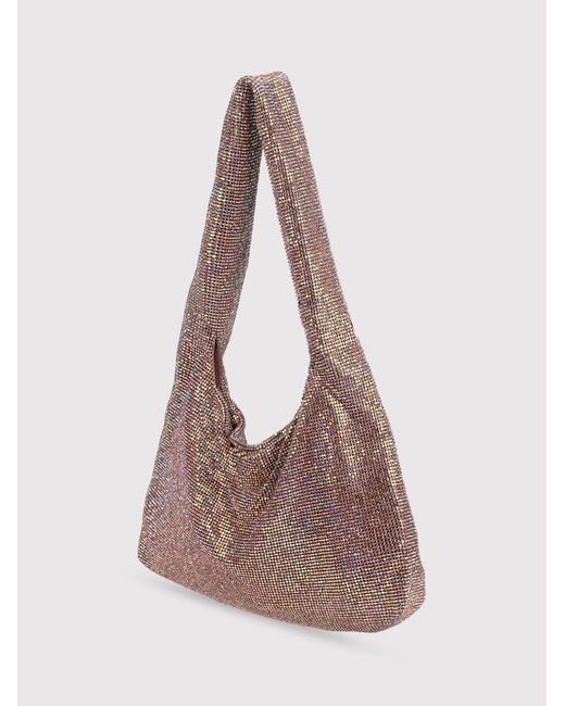 Kara Brown Crystal Mesh Crystal-Embellished Shoulder Bag