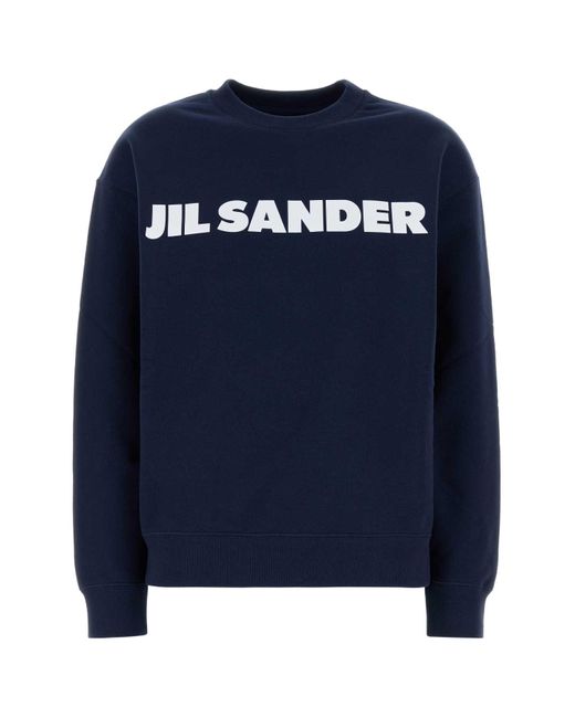 Jil Sander Blue Sweatshirts