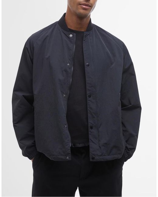 Barbour Blue Mosswold Showerproof Jacket for men