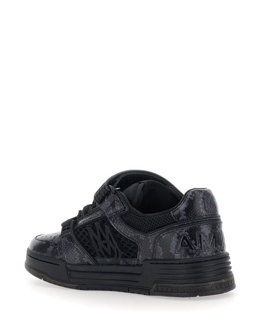 Amiri Black Sneakers With Leather Details Trainers for men