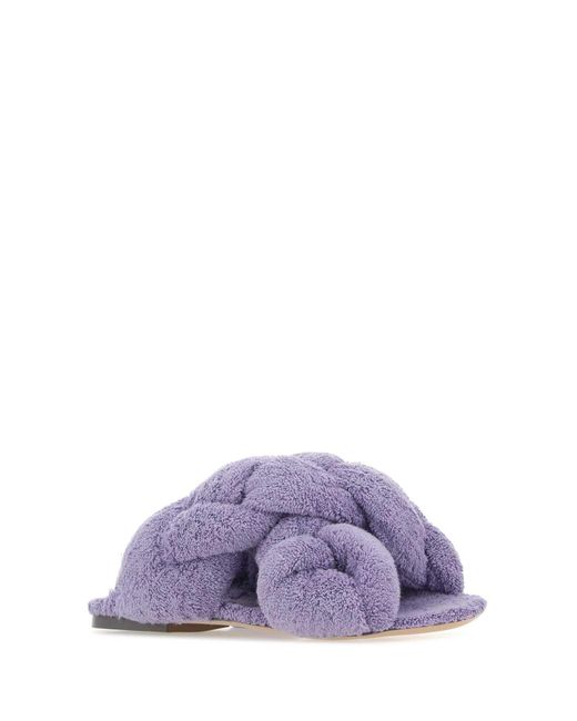 Sebastian Milano Purple Sponge Untangled Flat Slippers