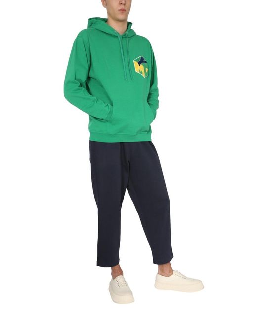 YMC Green Trugoy Hooded Sweatshirt for men