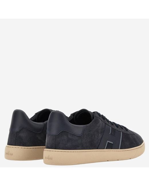 Hogan Blue Sneakers Leather Leather/Rubber Trainers for men