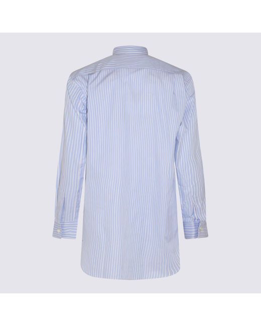 Comme des Garçons Blue Multicolour Cotton Shirt for men