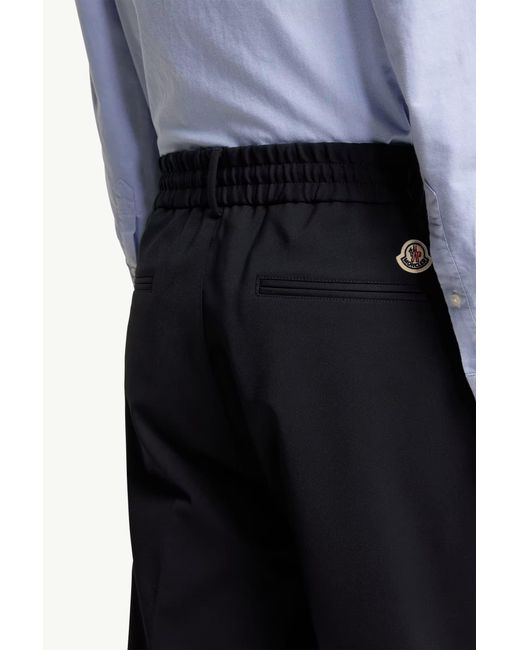 Moncler Blue Pantalon Technique Archivio Bleu Marine Trousers for men