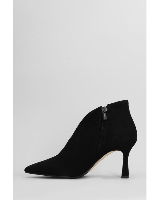 Julie Dee Black High Heels Ankle Boots