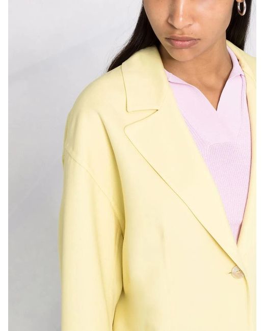 Ferragamo Yellow Coat Clothing