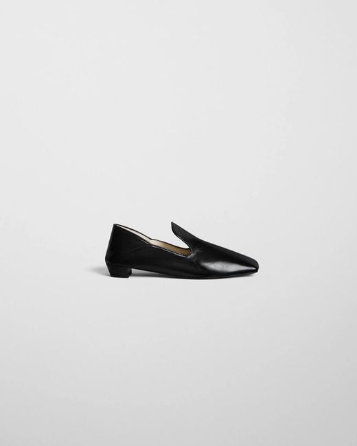 Phoebe Philo White Mule Slipper Noir Sandal