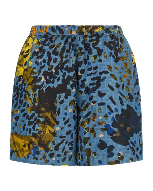 Fendi Blue Falena Shorts