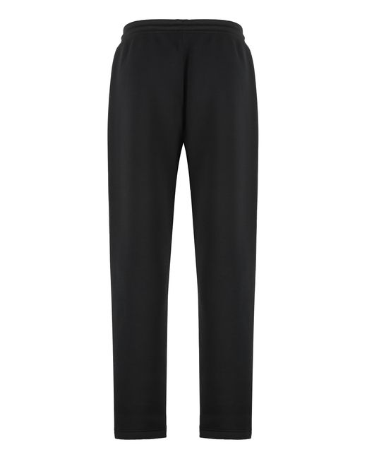 EA7 Black Track Pants Polyester for men
