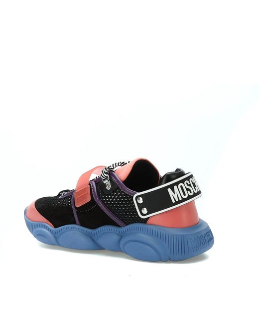 Moschino Blue Teddy-sole Sneakers for men