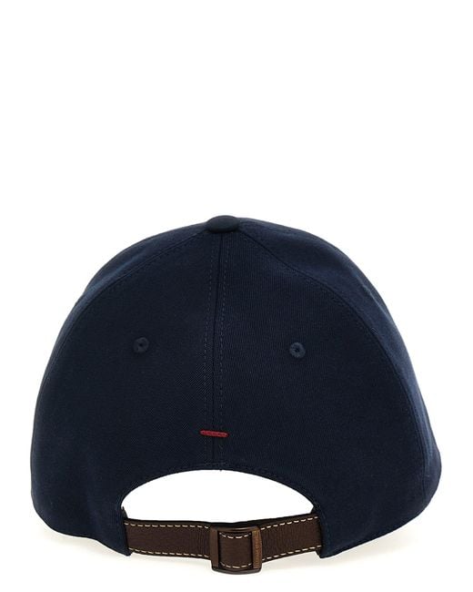 Brunello Cucinelli Blue Baseball Cap for men