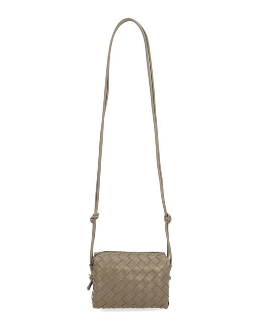 Bottega Veneta Metallic Camera Bag Loop Mini Lamb Leather Shoulder