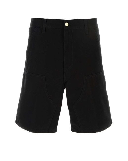 Carhartt Black Cotton Double Knee Short for men