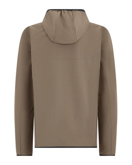 Boss Brown Hooded Rain Jacket Light Light/Pastel Polyamide Raincoats for men