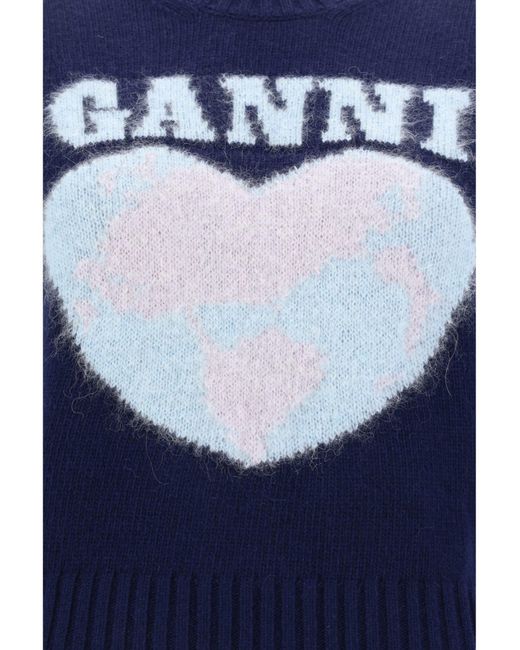 Ganni Blue Vest