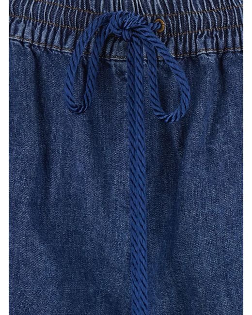 Valentino Blue Shorts — Cotton