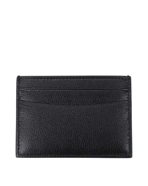 Bally Black Leather Cardholder Accessory for men