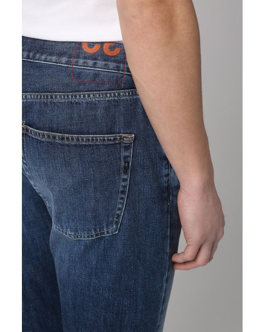 Dondup Blue Icon Stretch Cotton Jeans Regular & Straight-Leg for men