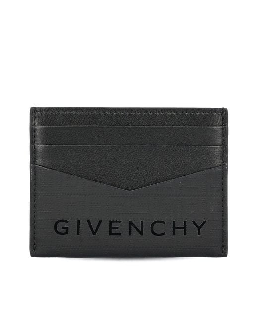 Givenchy Black Allover 4g Pattern Cardholder for men