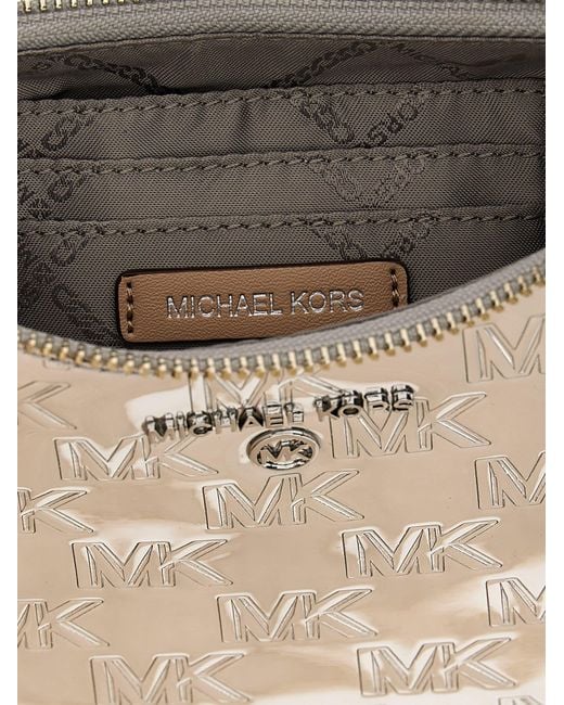 MICHAEL Michael Kors Jet Set Charm Chain Pouch in Grey Lyst UK
