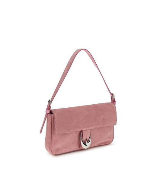 Staud Pink Multicolor Calf Leather Bos Taurus Shoulder Bag